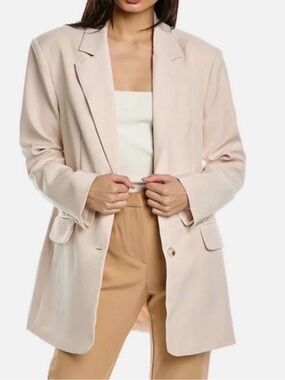 Walter Baker Kira Blazer S Bone Longline Oversized Tailored Jacket